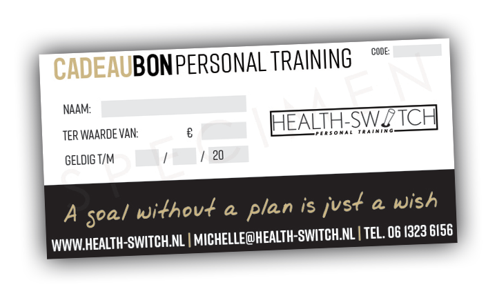 Cadeaubon personal training